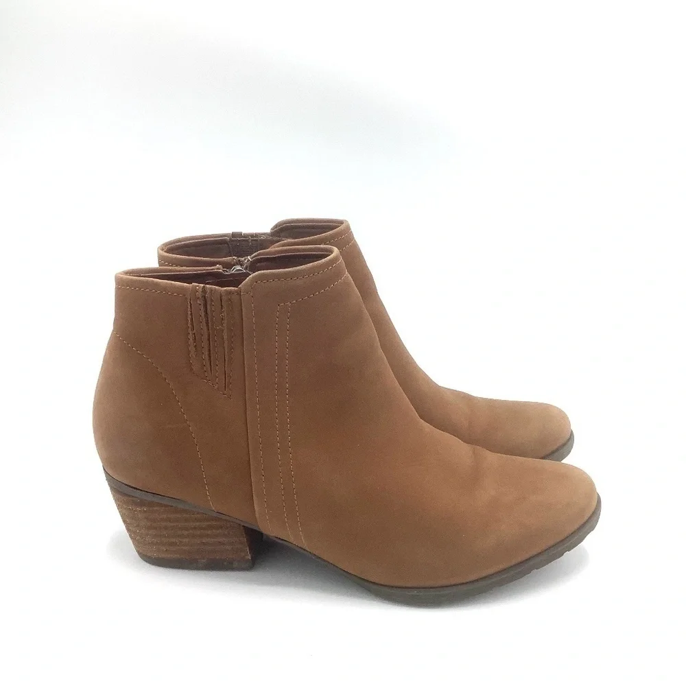 Blondo Valli 2.0 Waterproof Leather Bootie‎ Cognac Size 7.5M